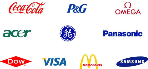 Olympic Sponsors Include Procter & Gamble (P&G), Coca Cola, McDonalds, Omega, GE, Panasonic, Acer, Dow, Visa, Samsung